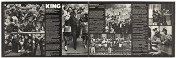 (MARTIN LUTHER KING.) Large flier for the documentary King: A Filmed Record, Montgomery to Memphis.